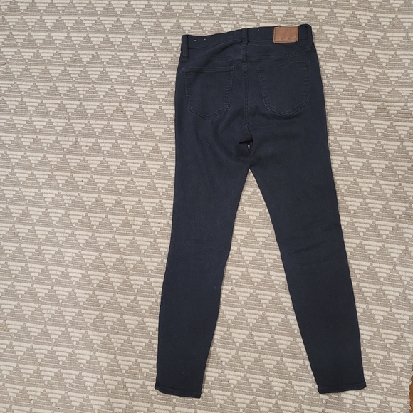 Madewell 9" High Rise Skinny Jeans 27 Black - Picture 6 of 7